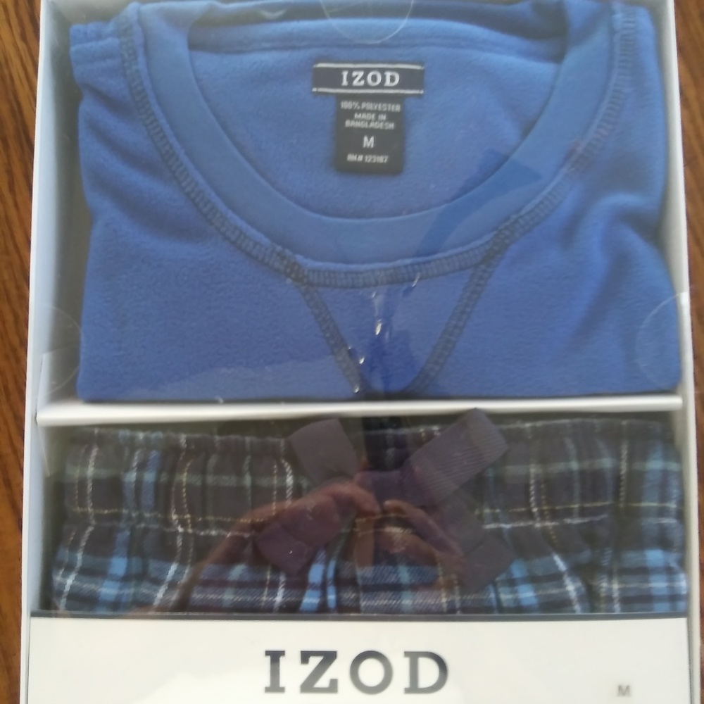 Mens IZOD 2-Piece Sleep Set Size Medium